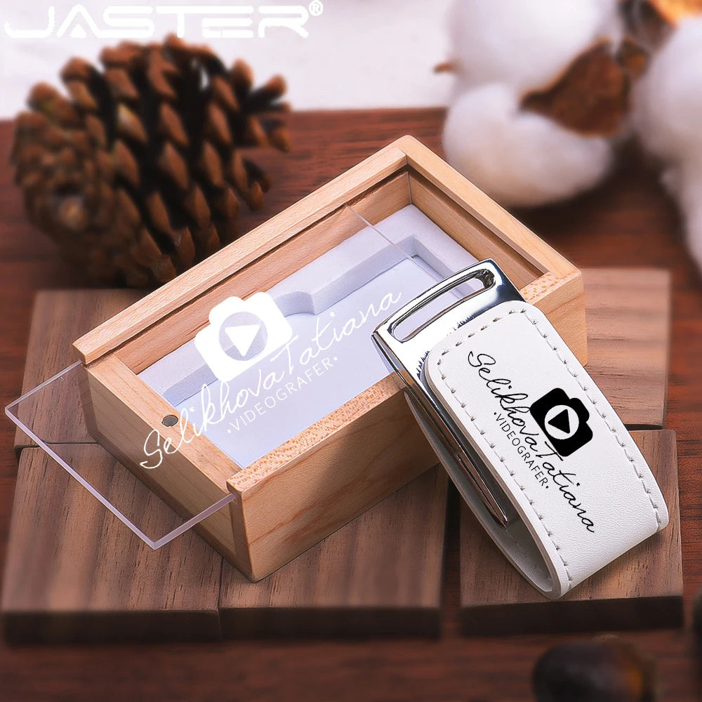 Transparent Cover Wooden USB Flash Drive | Custom Logo Options
