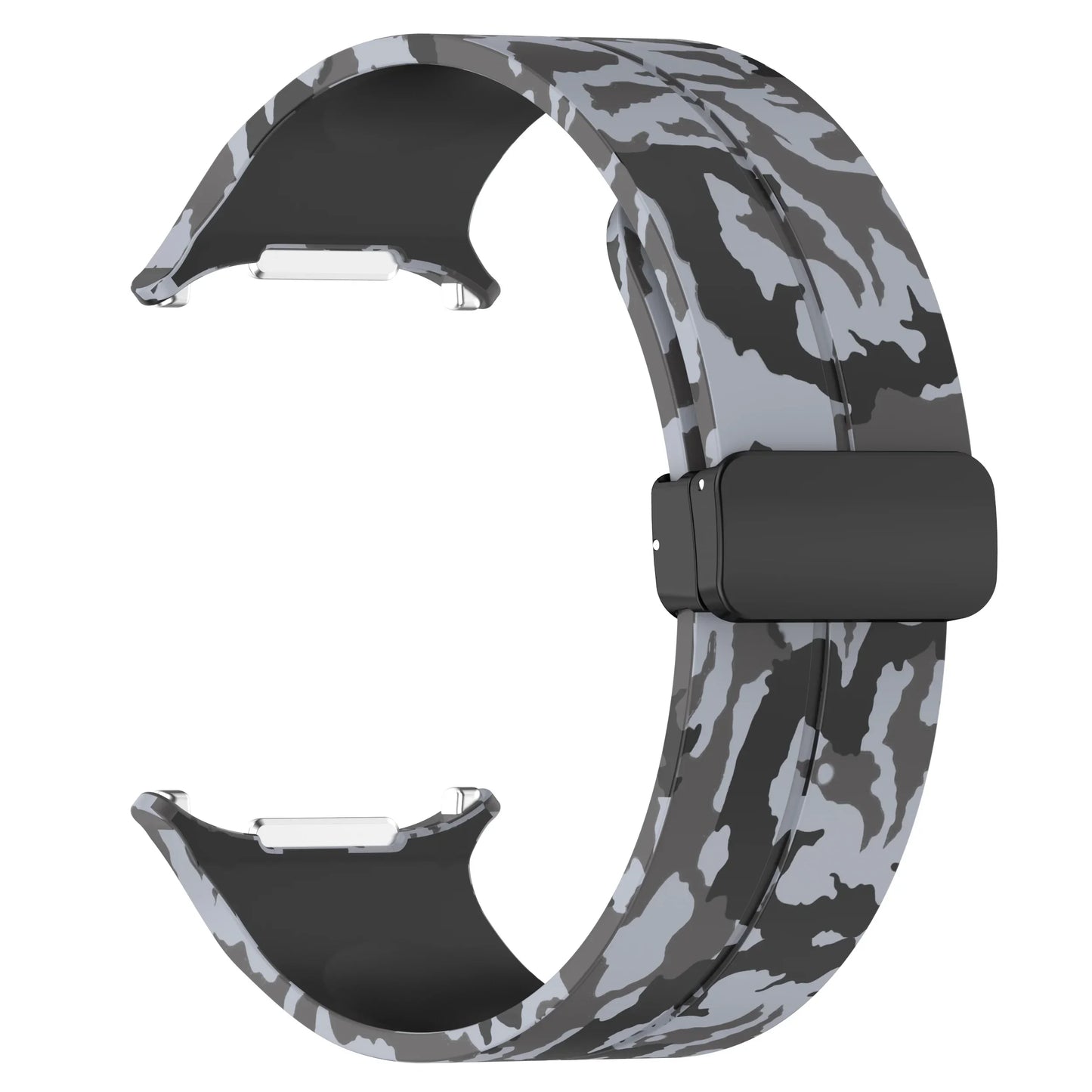 Silicone Sport Strap for 47mm Smartwatch | Magnetic Folding Clasp