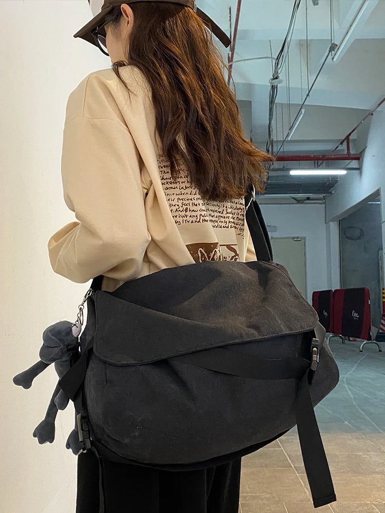 Men's Adjustable Nylon Messenger Bag | Versatile Hobo Crossbody