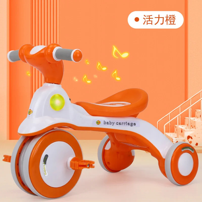 Safe & Fun Outdoor Kids Tricycle with Music | Perfect Pedal Bike