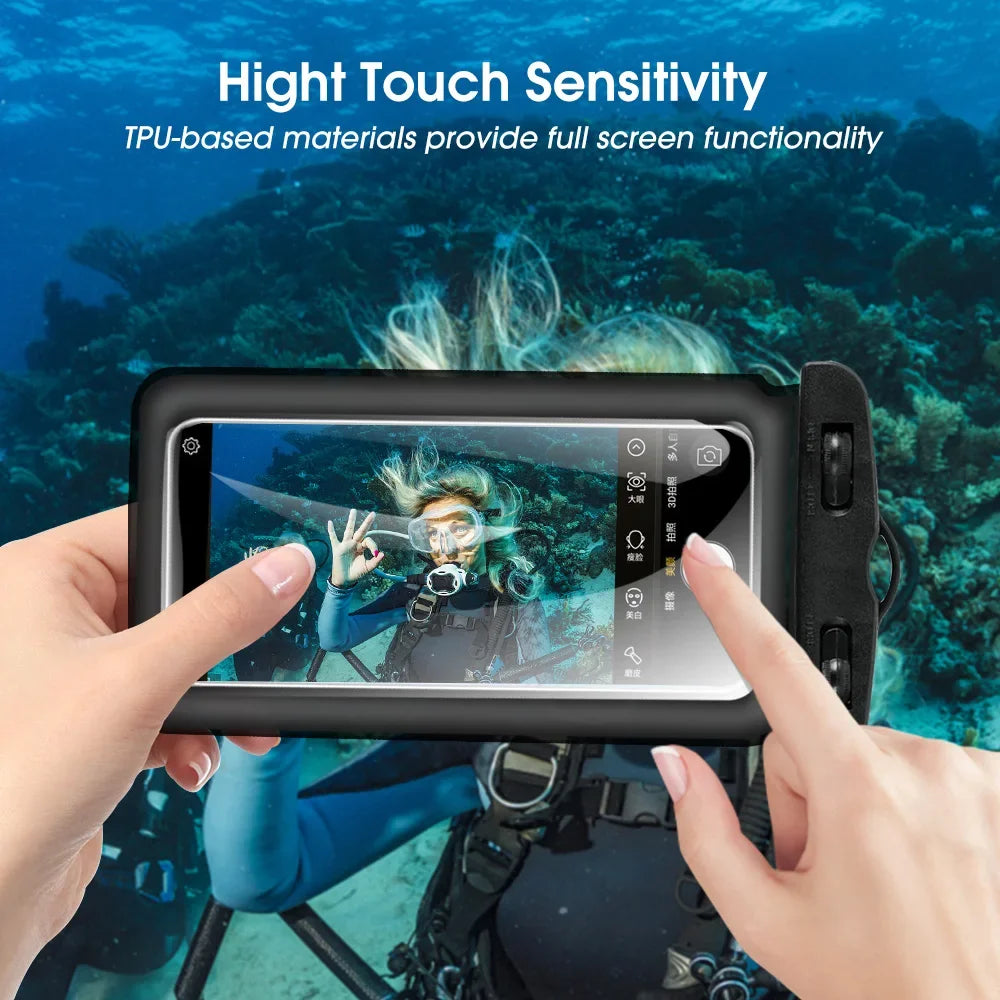 Universal Underwater Phone Protector | Waterproof Swim Bag Case