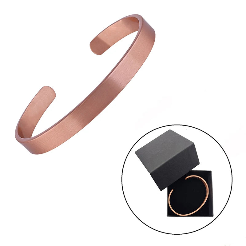 Pure Copper Magnetic Bracelets & Rings for Health & Style