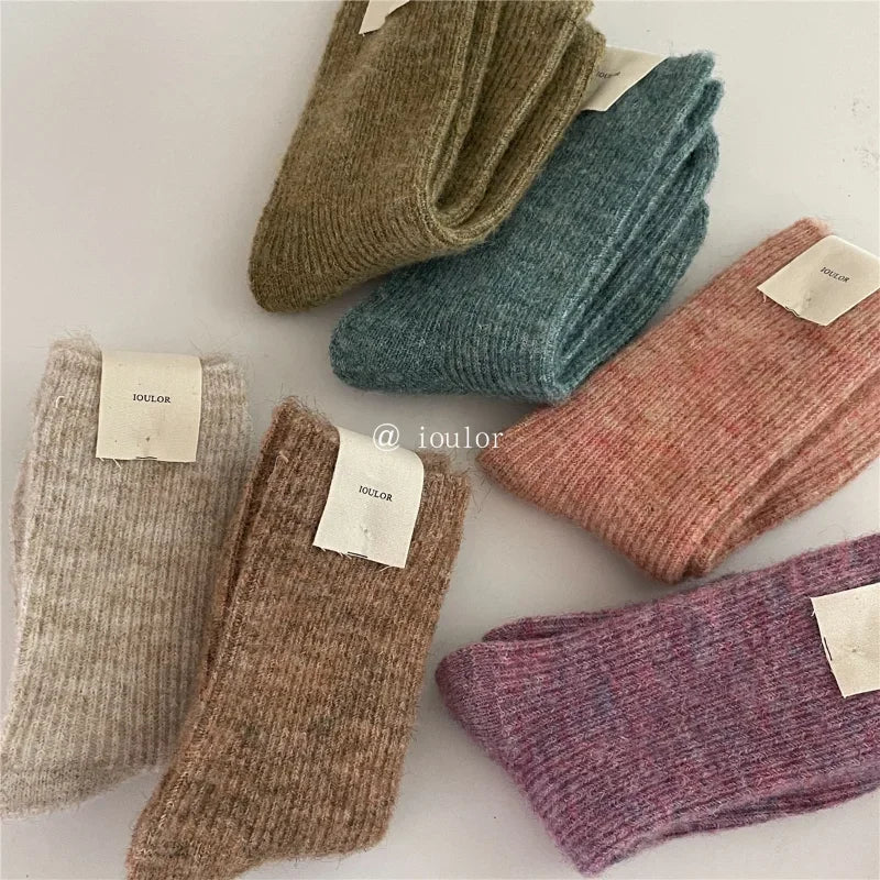 Warm Long Wool Cashmere Thermal Socks for Women | Cozy Comfort