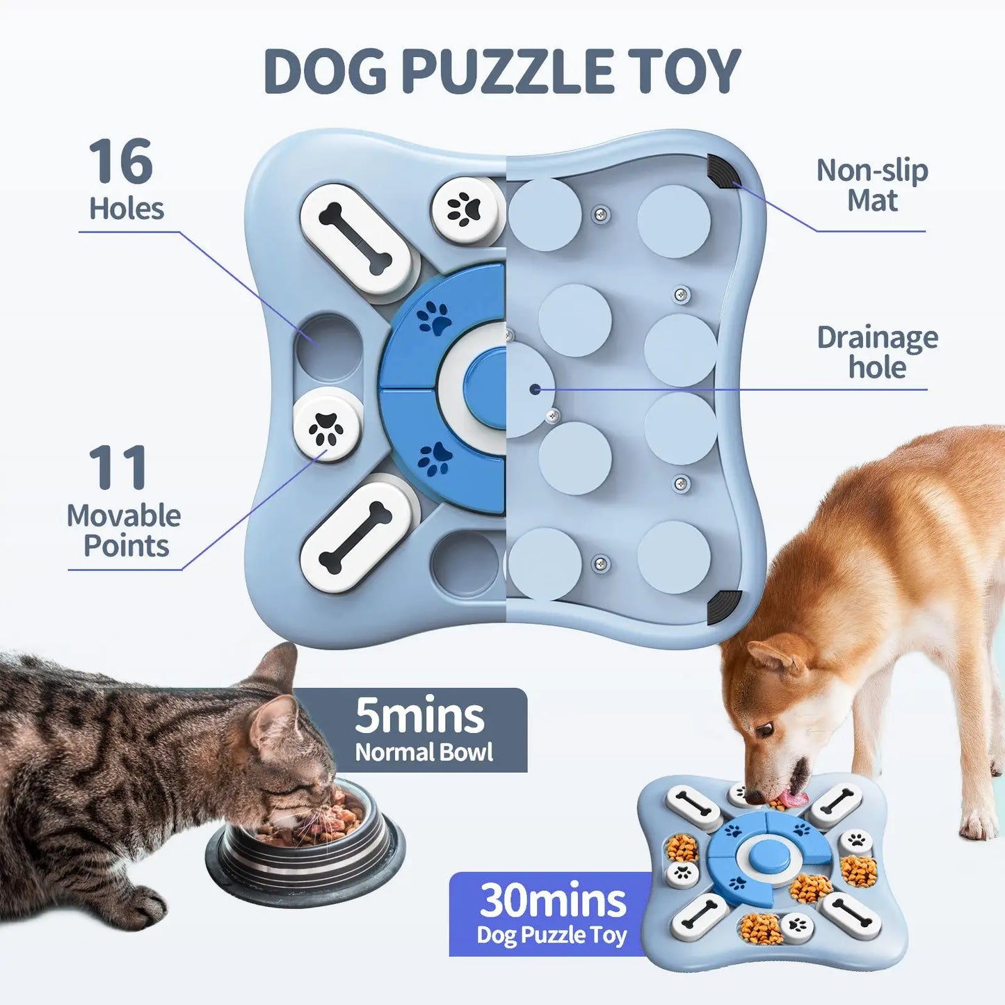 Interactive Dog Toy Slow Feeder | Enhance Puppy IQ & Fun