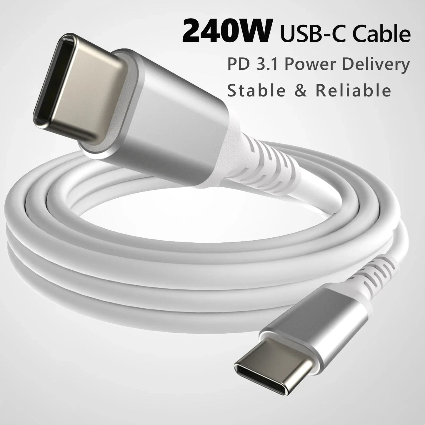240W USB-C to USB-C Charging Cable | High-Speed Fast Charger