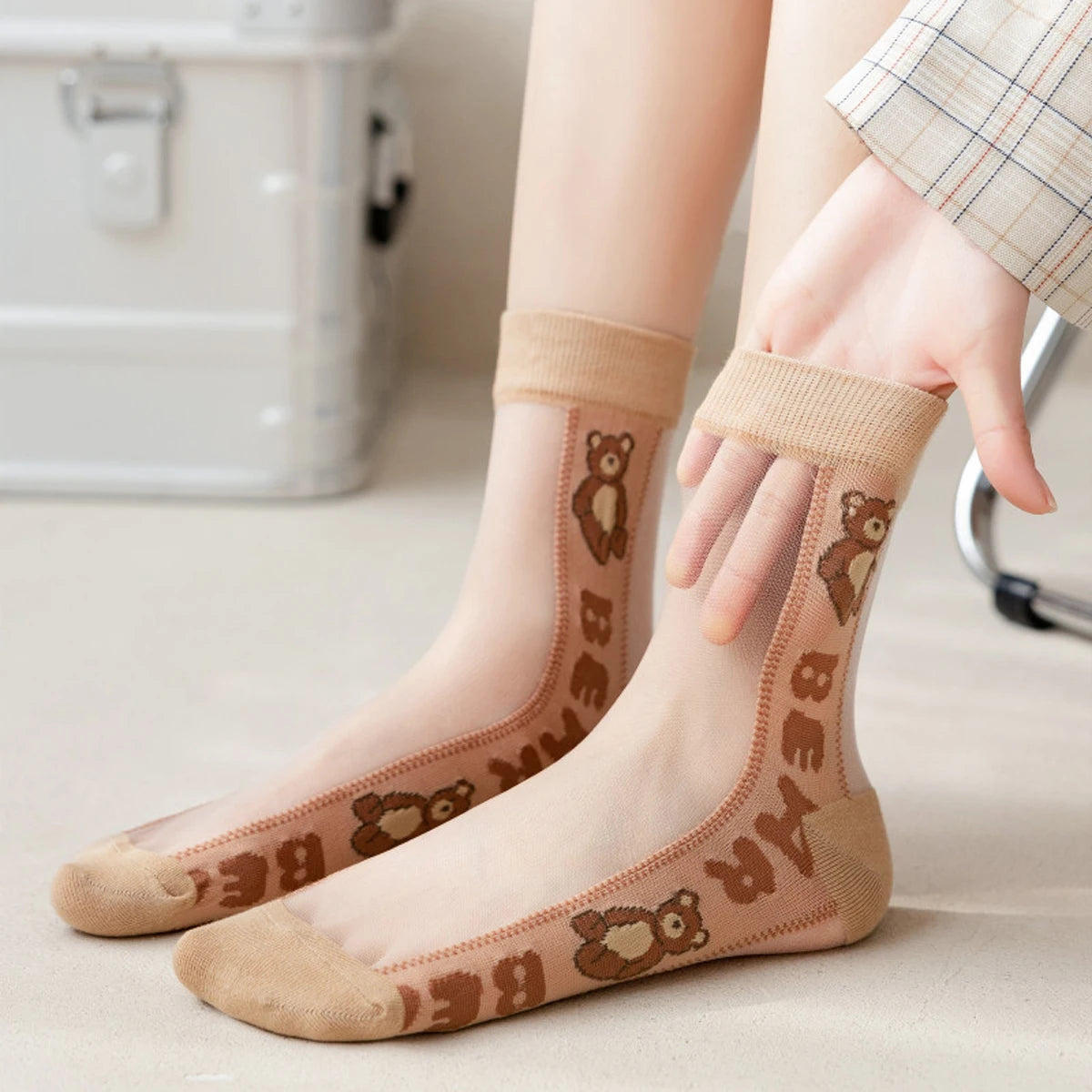 Women's Lace Socks | Stylish Thin Transparent Ankle Socks