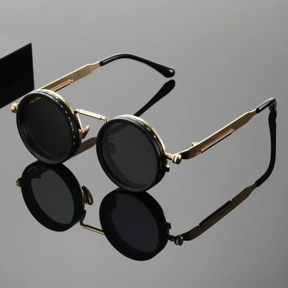 Retro Adjustable Dimming Sunglasses | 9-Level UV Protection