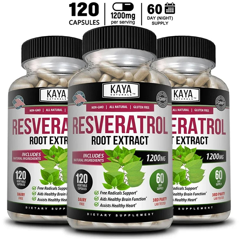 Resveratrol Capsules | Antioxidant Support for Health & Wellness