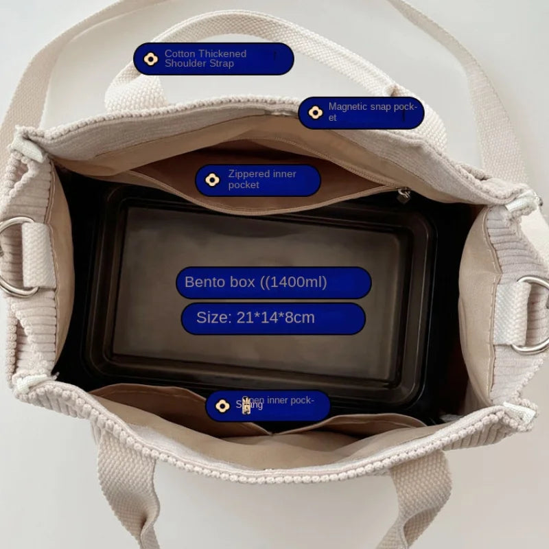 Elegante Bolso de Pana Lavable a Mano | Accesorio Versátil para el Día a Día