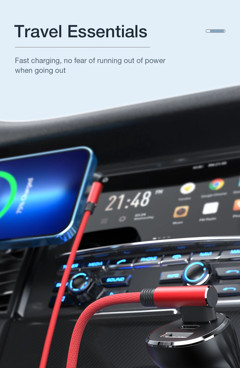 Fast Charge 90 Degree USB Cable for iPhone & iPad | 2m & 3m Options