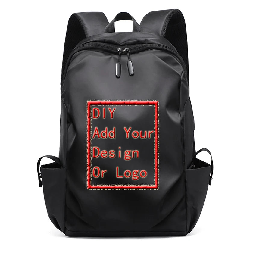 Cute Waterproof Men's Business Laptop Backpack with Cat Print