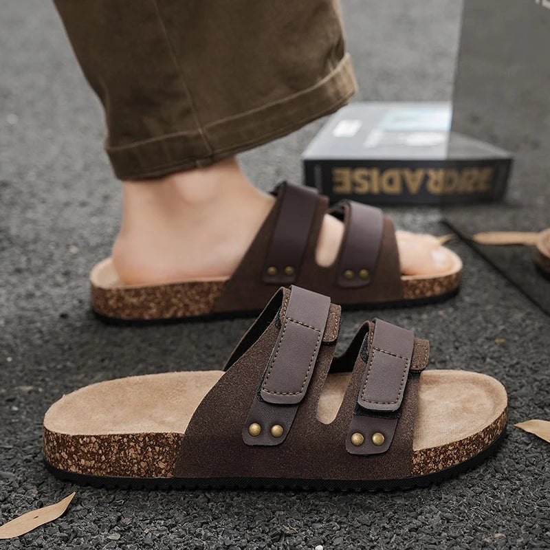 Men's Sandals, Fashionable and Versatile Casual Sandals for Couples, Suitable for Walking and Leisure, Suitable for Indoor and Outdoor Use, Beach-Friendly, Unisex, Suitable for All Seasons