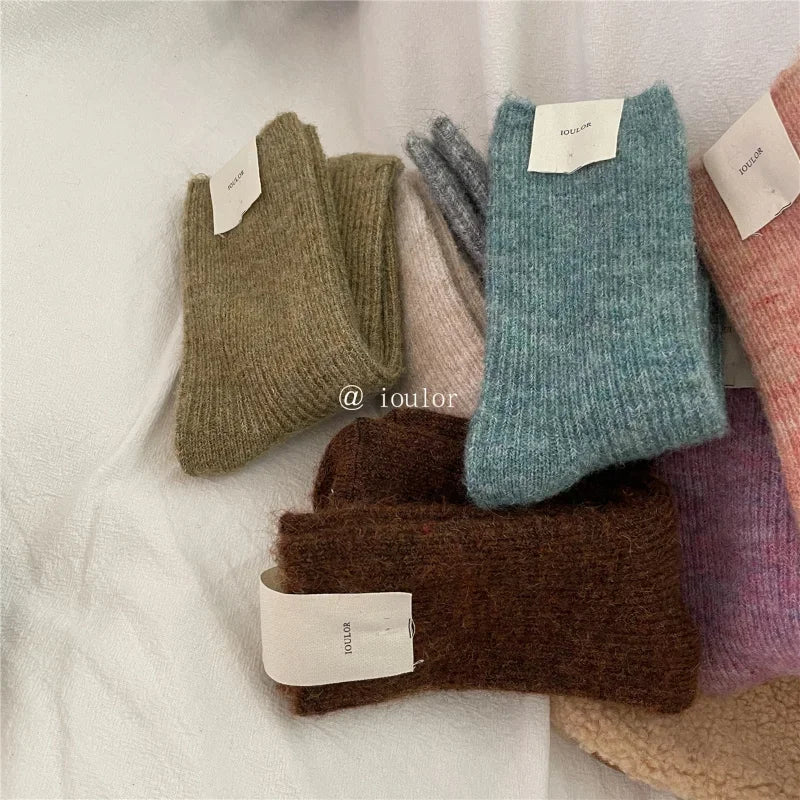 Warm Long Wool Cashmere Thermal Socks for Women | Cozy Comfort