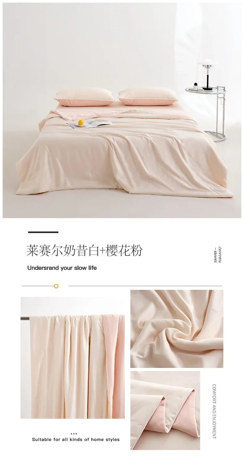 Light Luxury Lyocell Summer Quilt | Soft & Cool Comfort