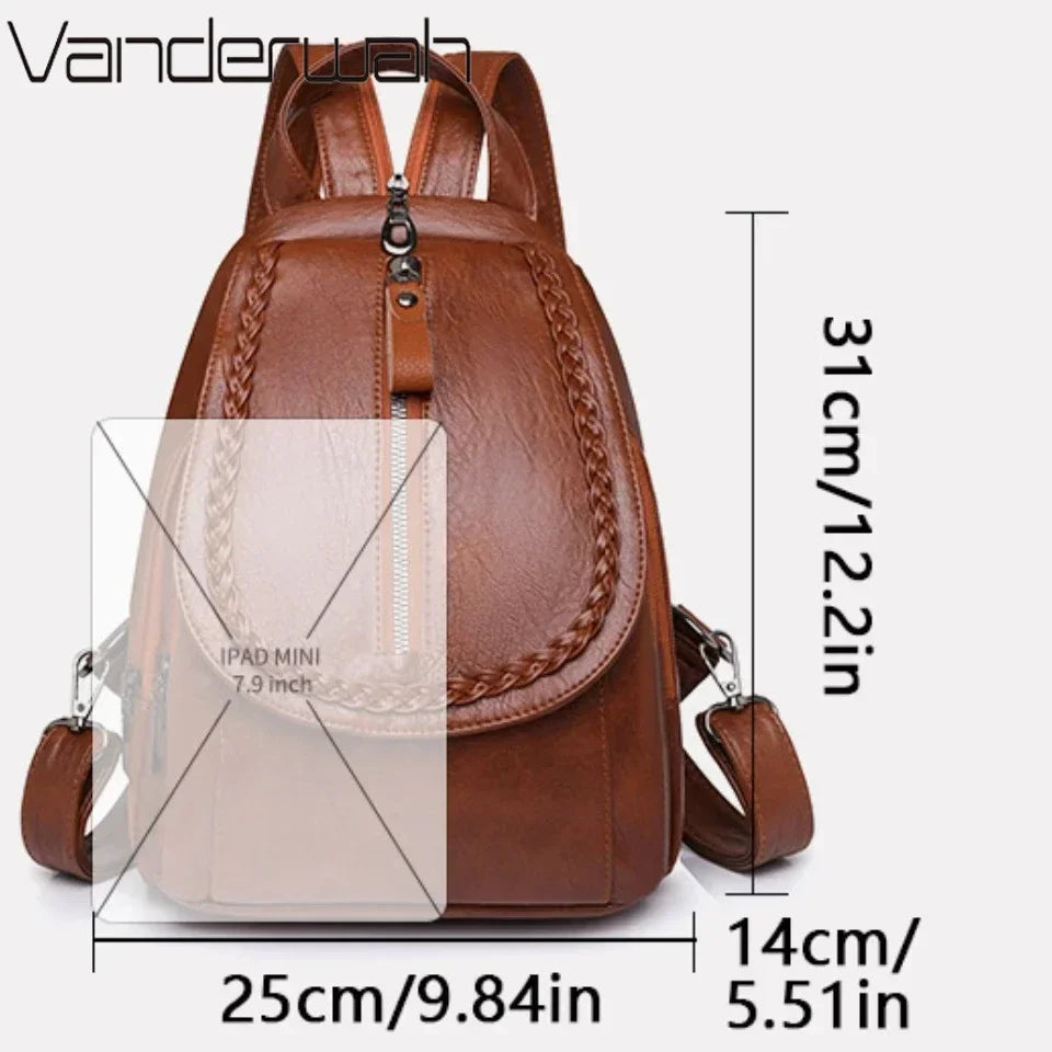 Stylish Women's Leather Backpack | Chic Travel Bag for All Occasions