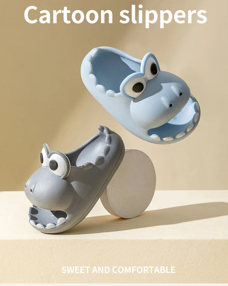 Dinosaur Kids' Slippers | Fun Non-Slip Indoor Sandals