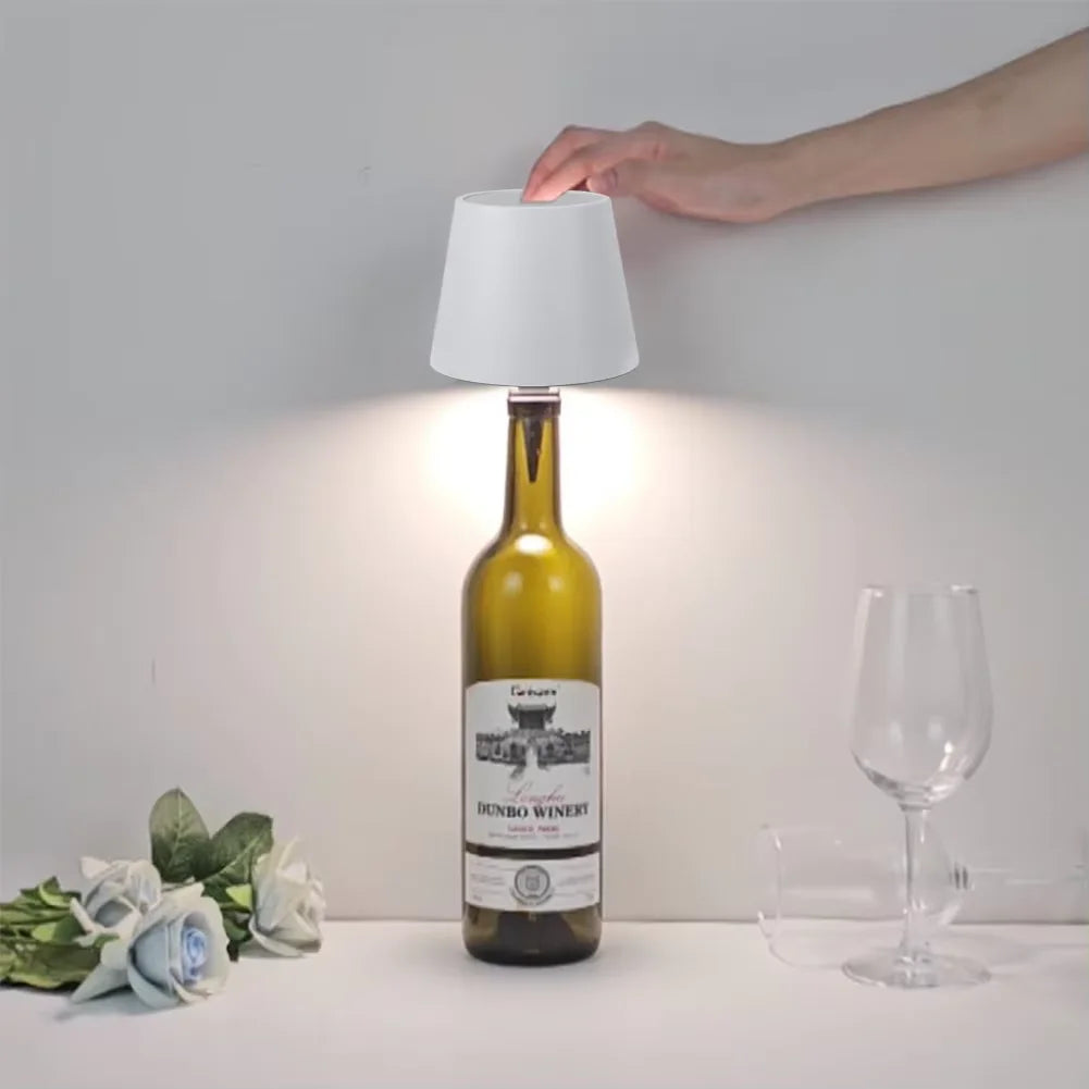 Wireless Wine Bottle Lamp | Touch Control Dimming LED Night Light