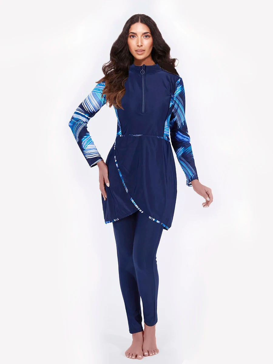 Modest Women's Burkini Swimsuit Set | Quick Drying Beachwear