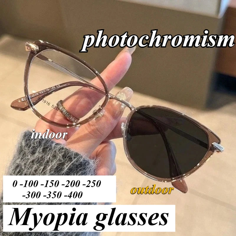 Women's Photochromic Cat's Eye Glasses | UV Protection Eyewear