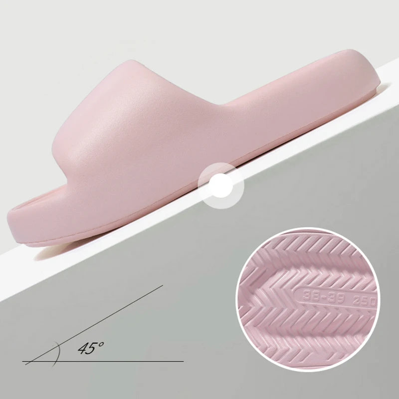 Unisex Non-Slip Pillow Slides | Soft Sole Summer Slippers