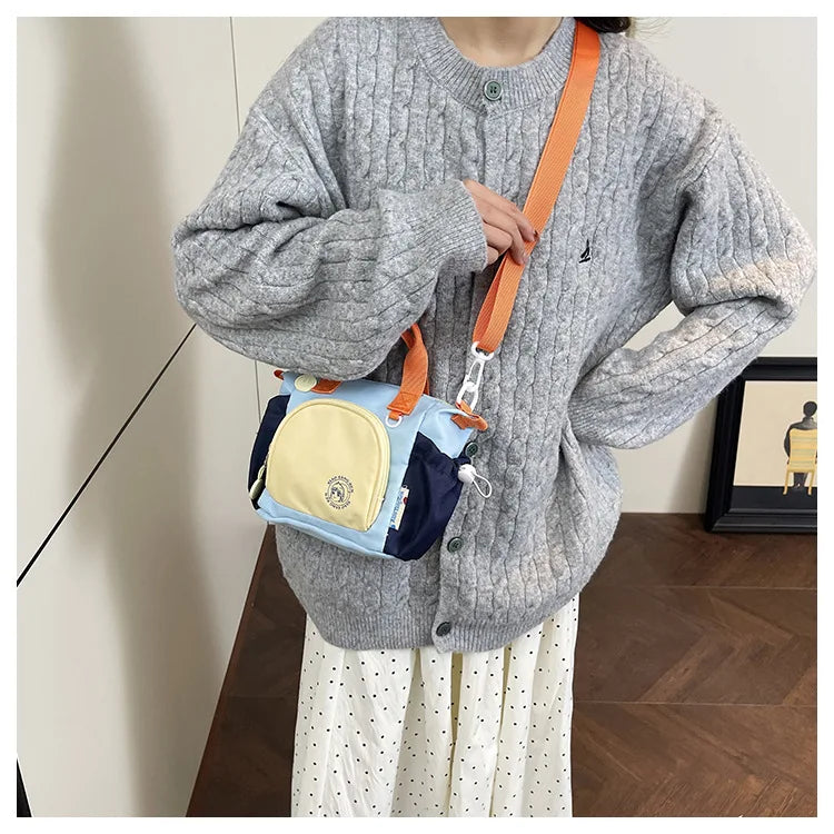 Elegante Bolso de Hombro Color Block | Bandolera Versátil para Mujer