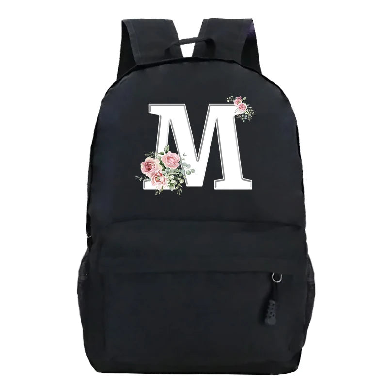 Stylish Pink Floral Backpack for College Students | Trendy Floral Design