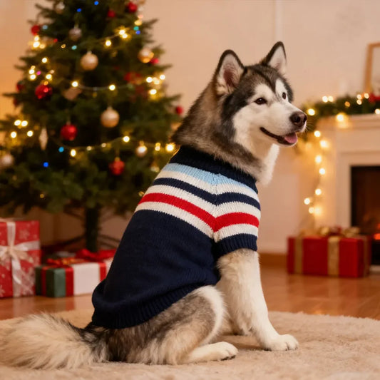 Suéter acogedor para perros grandes | Ropa de punto cálida para perros grandes