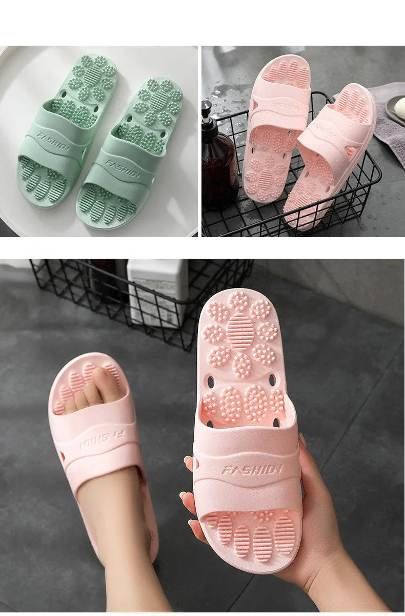 Women & Men Massage Slippers | Soft Non-Slip Indoor Slides