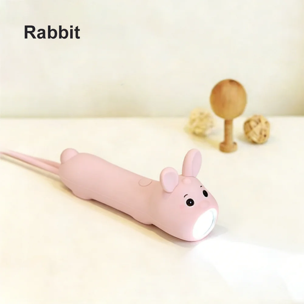 Cute Bear Night Light | USB Rechargeable Kids Flashlight Lamp