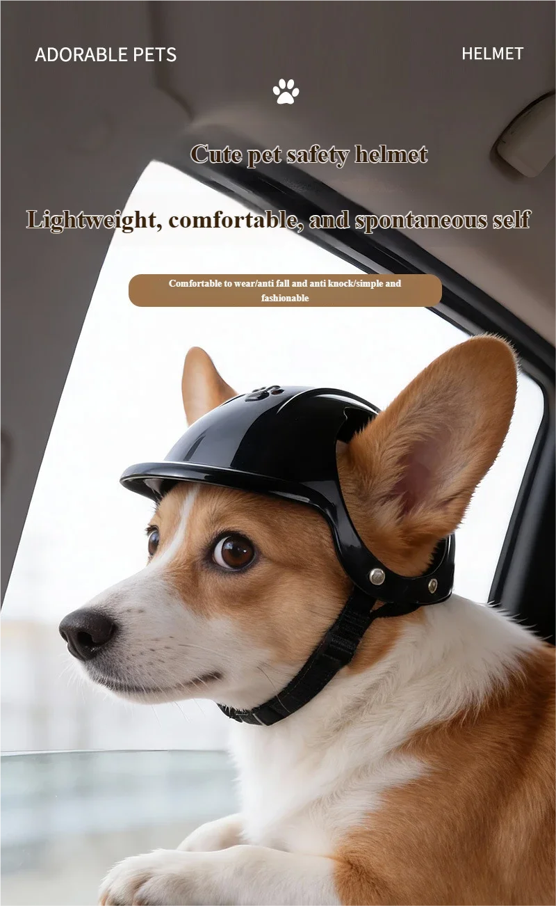 Pink Pet Helmet | Stylish Dog & Cat Motorcycle Accessory