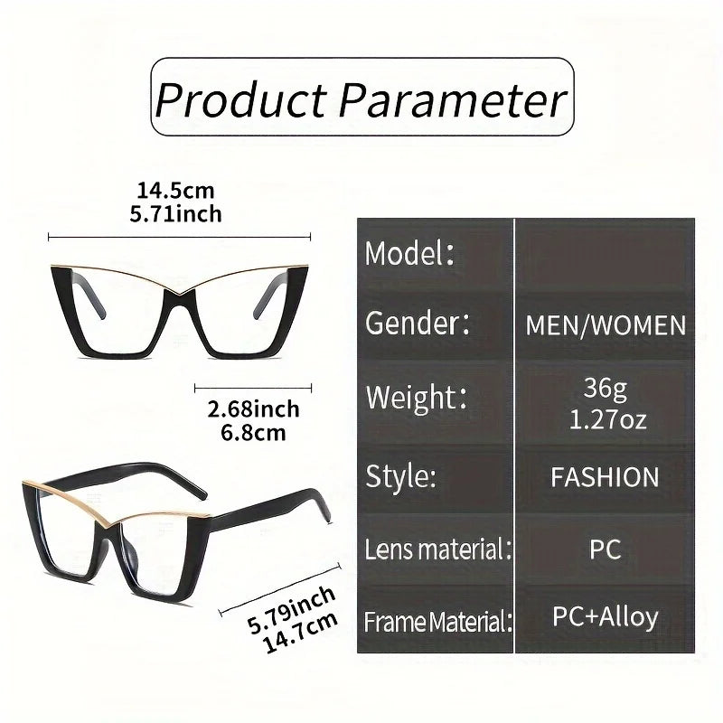 Trendy Cat Eye Glasses for Women | Vintage Style with Clear Lenses