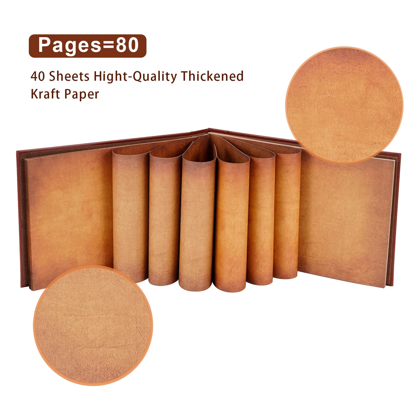DIY Handmade Photo Album | 80 Pages Adventure Scrapbook Gift