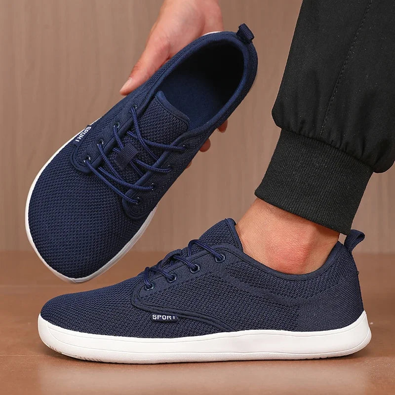 Breathable Wide Toe Men Shoes | Comfortable Casual Walking Footwear