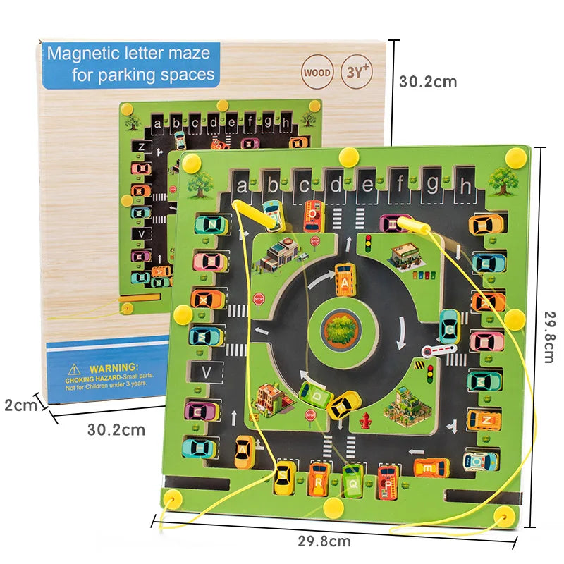Montessori Magnetic Alphabet Maze Board | Fun Educational Toy