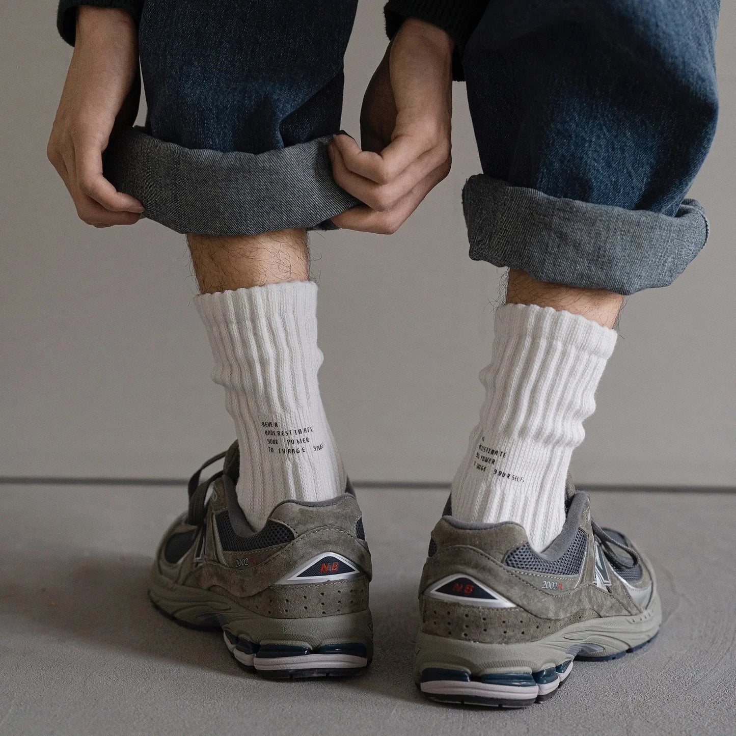 Men's Vintage Knitted Medium Tube Sports Socks | Thick Comfort