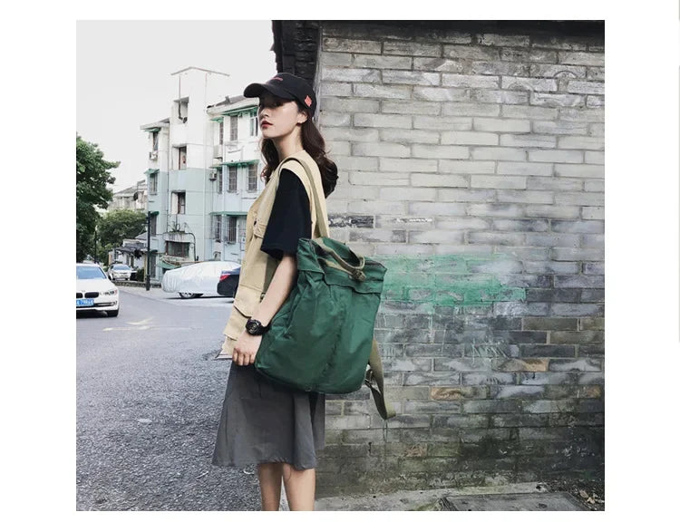High Capacity Solid Color Backpack for Women & Teens | Travel & School Bag