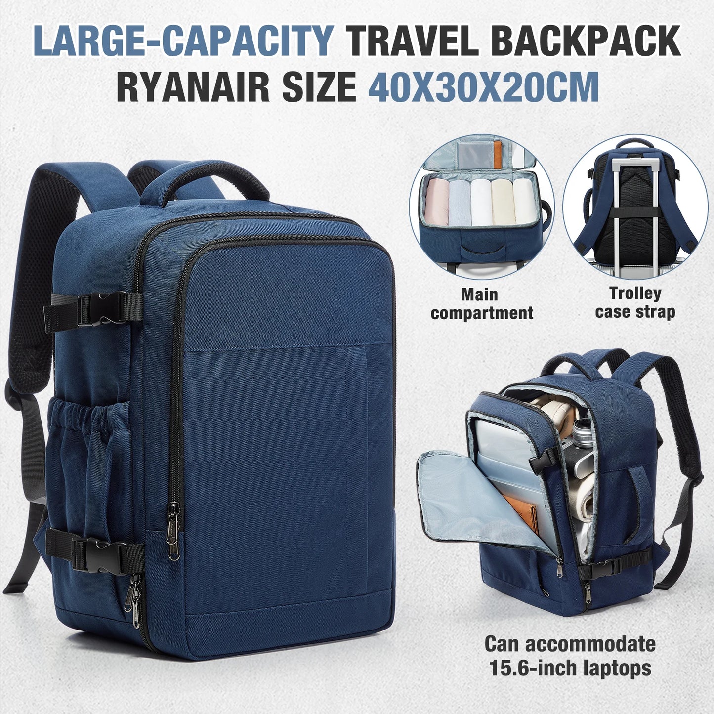 Lightweight Multi-Functional Travel Backpack | Ideal Cabin Bag
