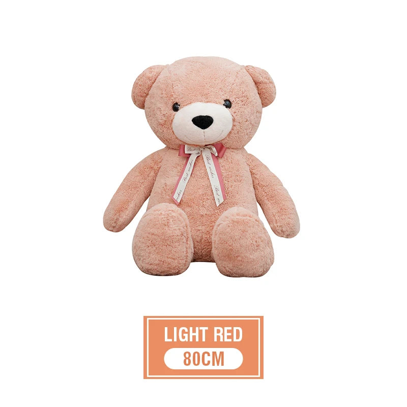 Large Plush Bear Toy | Soft Fluffy Animal Doll for Hugs