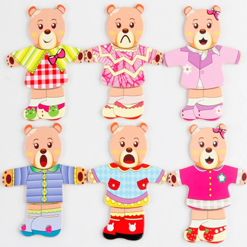 Educational Wooden Jigsaw Puzzle for Kids | Montessori Style Fun