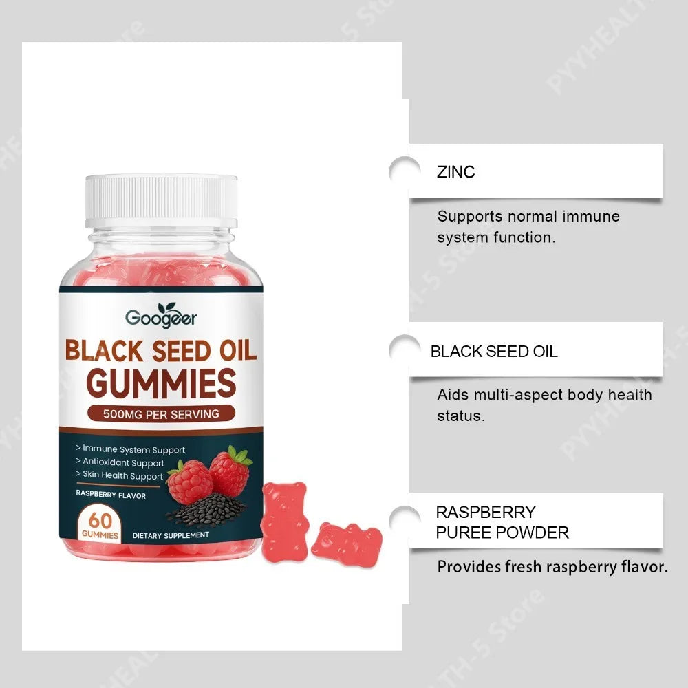 Premium Black Seed Oil Gummies | Immune Support & Zinc Boost