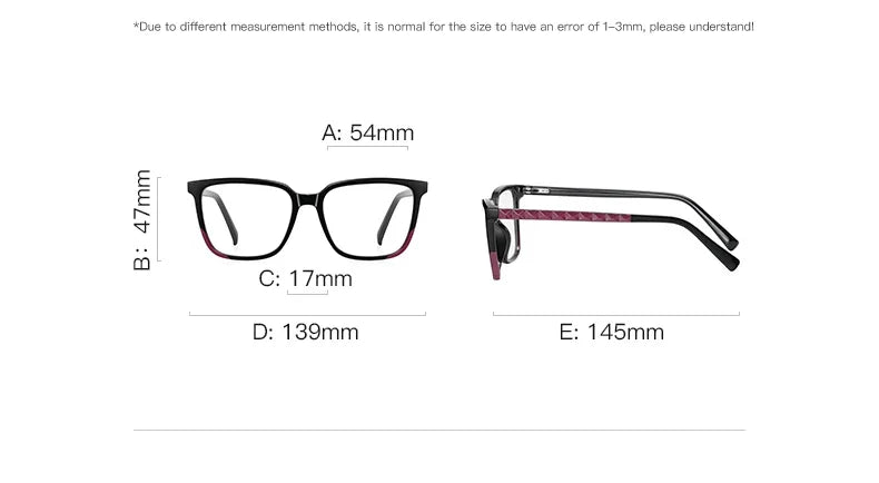 Stylish Women's Square Frame Anti-Blue Light Glasses
