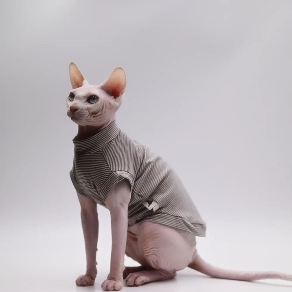 Cooling Summer Vest for Hairless Cats | Ultra-Soft Cotton Comfort