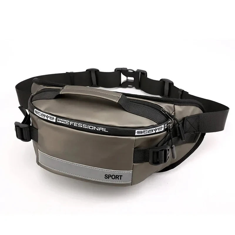 2024 Large Capacity Anti-theft Male Belt Close-Fitting Waist Bags Multi-Functional Shoulder Bag Men Nylon Fanny Chest Fanny Pack