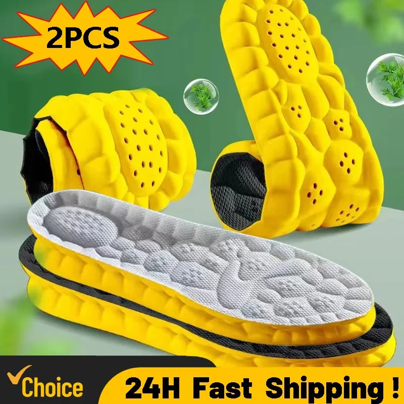4D Cloud Technology Sports Insoles | Soft, Breathable Comfort
