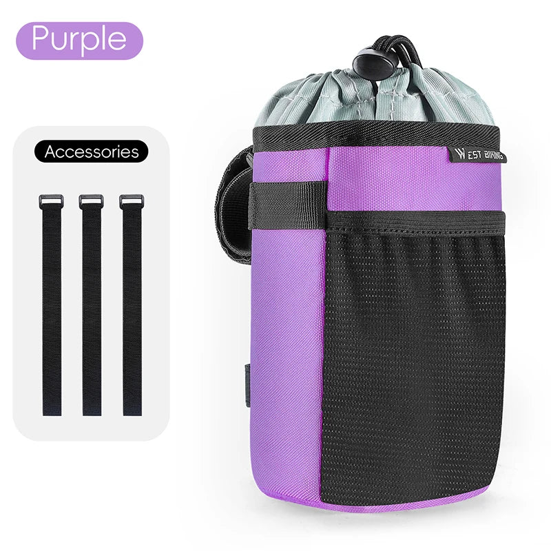 Bicycle Handlebar Bag | Water Bottle Carrier & Insulation Bag