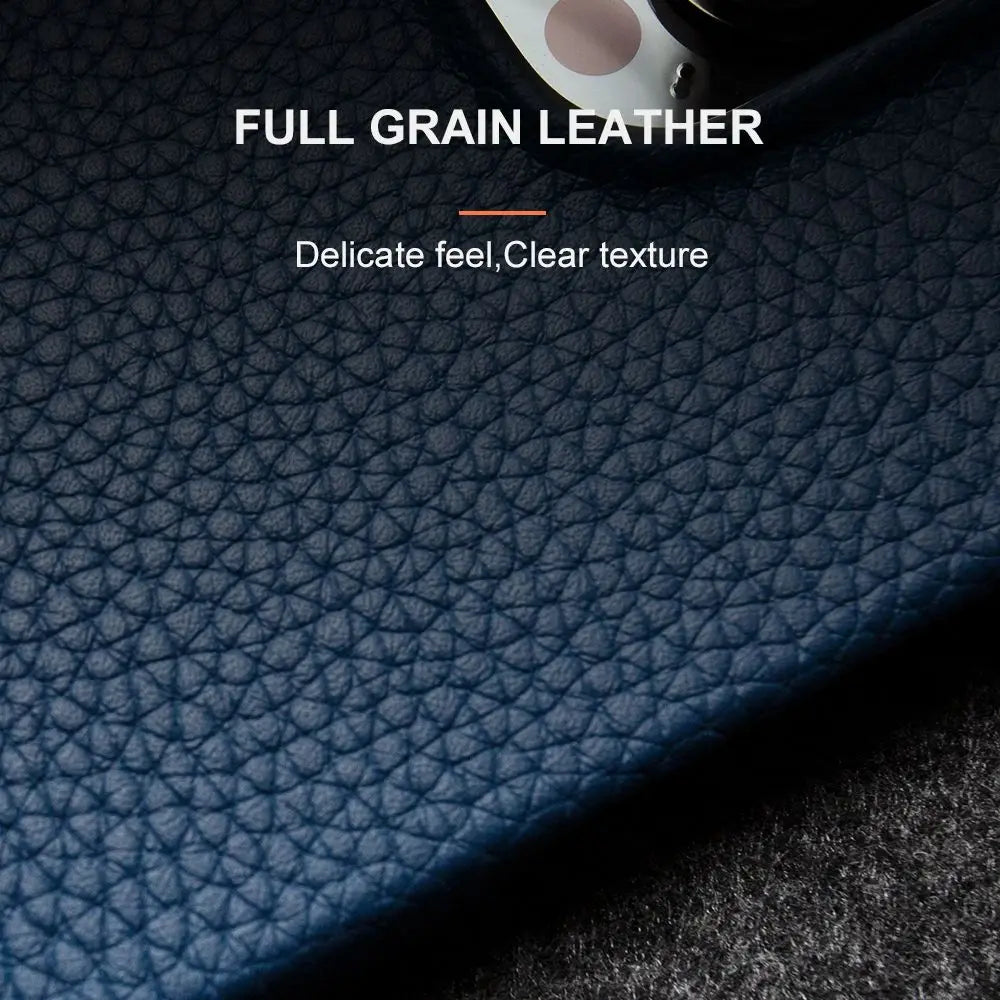 Luxury Genuine Leather Case for Xiaomi Phones | Shockproof Protection