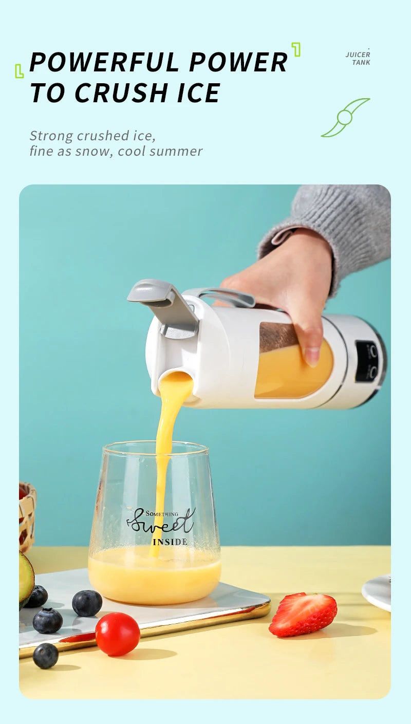Portable Fruit Juicer | USB Rechargeable Blender for Smoothies