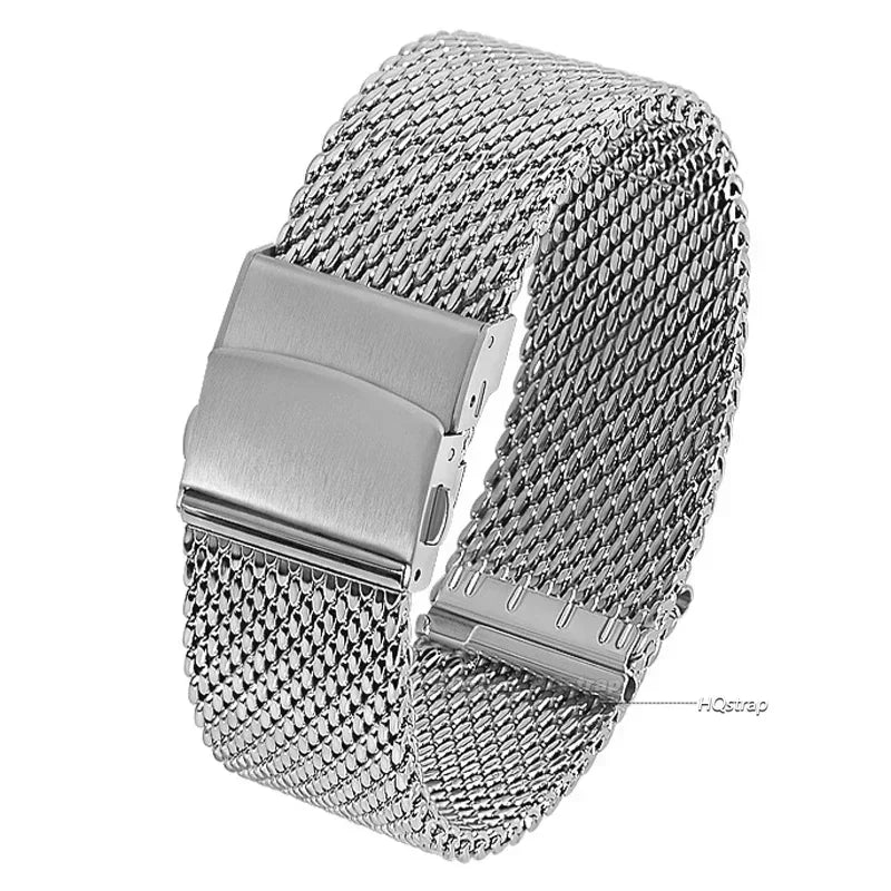 Universal Stainless Steel Milanese Watchband | Adjustable Metal Strap