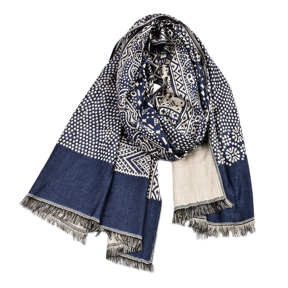 Paisley Pashmina Men's Scarf | Cozy Winter Accessory for Style