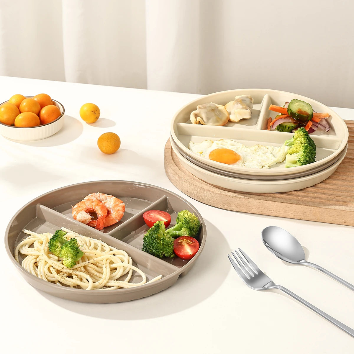 Reusable Divided Dinner Plates | Eco-Friendly Kids Tableware